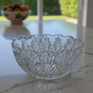 Vintage Saint Louis Saladier Crystal Stunning Glass Bowl